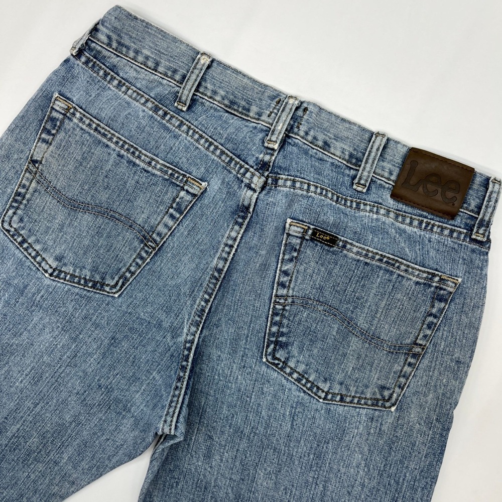 Lee Regular Fit Light Wash Denim Jeans 34x32 Vintage Y2K Streetwear Blue